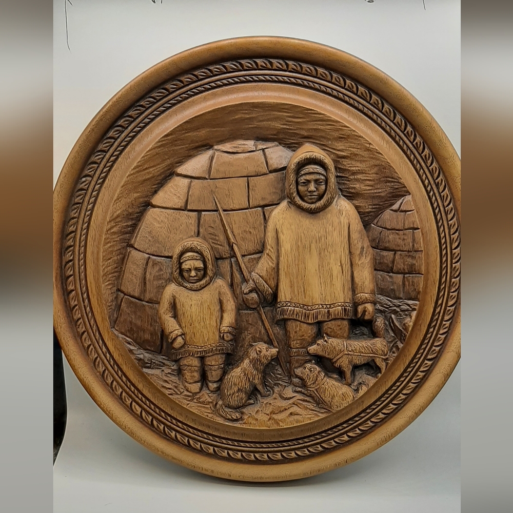 Vintage Original Design By Sculptor Karl Rothammer Hand Finished  1970s Wall Art
